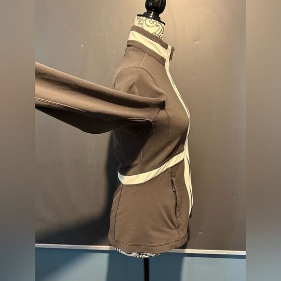 lululemon athletica Brown and Cream Long Sleeve Top - Picture 4 of 5